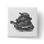 Feng Shui Triple Turtle - B&W buttons