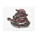 Feng Shui Triple Turtle - Red postcards