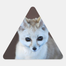 Fennec Fox Triangle Stickers