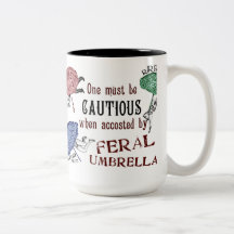 Feral Umbrellas-  Victorian Surrealist Mug
