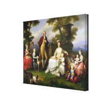 Ferdinand IV  King of Naples, and his Family Stretched Canvas Print