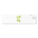 Fern leaves isolated bumper sticker