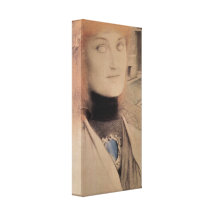 Fernand Khnopff - Who will redeem myself Stretched Canvas Print