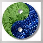 ferns and computer chip posters