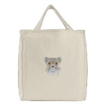 Ferret Embroidered Tote Bag