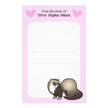 Ferret Love Personalised Stationery