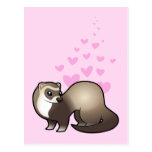 Ferret Love Postcard
