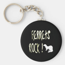 Ferrets Rock! Keychain