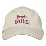 Ferrets Rule Embroidered Funny Hat embroidered hats
