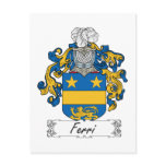 Ferri 2 Family Crest postcards