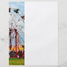 Ferris Wheel Against Blue Sky Personalized Flyer