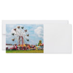 Ferris Wheel Against Blue Sky rack cards