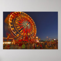 Ferris wheel at dusk at the Northwest Montana