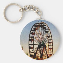 Ferris Wheel at Night Key Chain