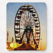 Ferris Wheel at Night Mousepad