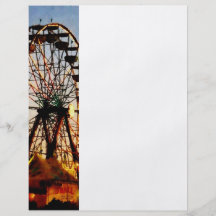 Ferris Wheel at Night Personalized Flyer