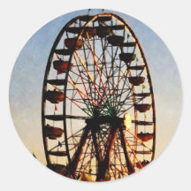 Ferris Wheel at Night Stickers