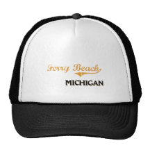 Ferry Beach Michigan Classic Mesh Hats