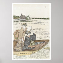 Ferry Boat on the Sumida River, Kiyonaga, 1780s