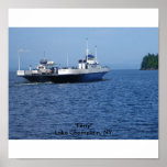 "Ferry" Lake Champlain, NY Print