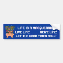 Festival Masquerade Comedy Drama View Hints Plse Bumper Stickers