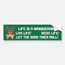 Festival Masquerade Comedy Drama View Hints Plse Bumper Stickers