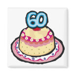 Festive 60th Birthday Gifts Magnet