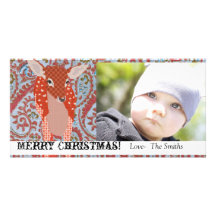 Festive Fawn II Christmas Photo Card