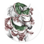 Festive Holiday Horse Stickers