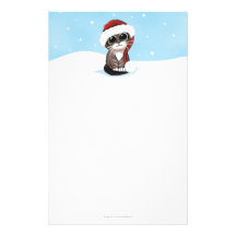 Festive Kitten Christmas Stationery