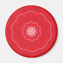 festive mandala refrigerator magnet