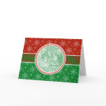 Festive Modern Style Holiday Card Template Snow