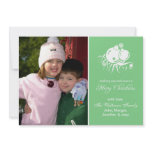 Festive Ornaments Card (Merry Christmas Mint Green invitations