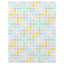 festive pastel checks pattern, flyer template