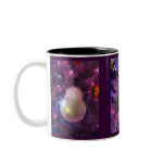 Festive Purple Christmas Tree & Ornaments Mug