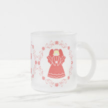 Festive Red Angels Coffee Mug
