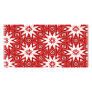 festive red ornament pattern photo cards