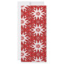 festive red ornament pattern customized rack card
