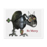 Festive season depression postcard