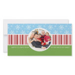 Festive Snow Fall Holiday Family Photo Cards photo cards