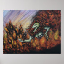 Feuerdämon Plakatdrucke