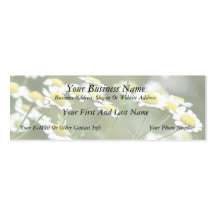 Feverfew Blossoms Business Cards