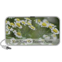 Feverfew Blossoms Laptop Speaker