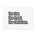 Few. Proud. Christians postcards