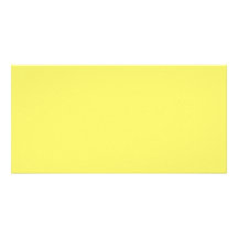 FFFF66 Solid Colour Yellow Background Photo Card