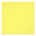 FFFF66 Yellow Square Solid Background Custom Invites