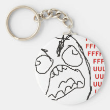 FFFFFFFUUUUUU - Rage! Key Chain