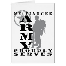 Fiancee Proudly Serves - ARMY Cards