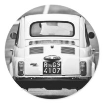 Fiat 500 Rome Round Stickers