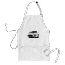 Fiat 500 White Car Aprons